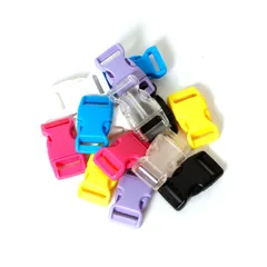 【在庫処分】15mm 14個入り 7色 バックル サイドリリースバックル 差し込みバックル カラフルバックル プラスチックバックル 手作り 留め具 [Proooooces] 材料 素材 パーツ DIY 手芸 ハンドメイド材料