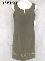 ◇ ◎ Rue de B リューデベー タグ付 定価 2.6万円 刺繍 ノースリーブ 膝丈 ワンピース サイズ2 カーキ レディース 【中古】 【1102160011045】のサムネイル