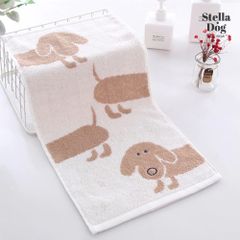 ★OUTLET【閉店セール全品半額】ダックスフンド柄タオル　ミニチュアダックス　カニヘンダックス　ハンドタオル　犬服　ドッグウェア
