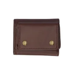 ☆ ブラウン ☆ Rename 本革 3つ折りミニ財布 Rename 3つ折り財布 メンズ 三つ折り財布 財布 三つ折り ミニ財布 コンパクト 小銭入れあり 折財布 ミニウォレット ブランド レザー コードバン おしゃれ ビジネス カジュアル リネーム