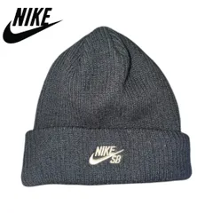 NIKE SB ネイビー 刺繍 ニットキャップ