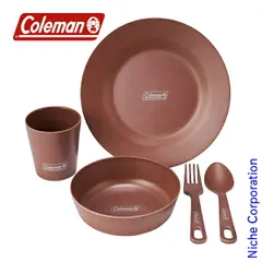 【新品】 コールマン オーガニックテーブルウェアセットパーソナル 2000038931 食洗器可 収納袋付き 食器セット キャンプ