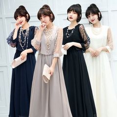 ワンピース レディース ロングドレス パーティードレス パーティードレス パーティー 謝恩会 発表会 演奏会 同窓会 成人式 フォーマル 女子会 誕生日 写真攝影 可愛い 二次会  おしゃれ 入学式 ママ 卒業式 yuanmeng40