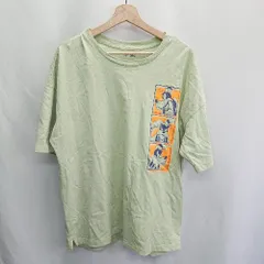 ◇ ⊂ GAP ギャップ ディズニーコラボ 半袖 Tシャツ サイズL グリーン レディース　メンズ E  【1412090038792】