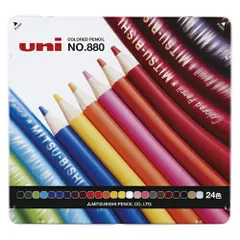（まとめ） 色鉛筆 三菱鉛筆 色鉛筆  K88024CP(N) 4902778973820 ●仕様：２４色／缶入 1個【×6セット】