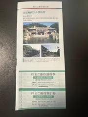 お得❣️ 名鉄　株主優待　明治村　入村　割引券　2枚のサムネイル