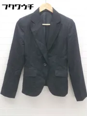 ◇ COMME CA ISM コムサイズム 1B 長袖 テーラード ジャケット サイズL ブラック レディース 【中古】 【1002800506941】