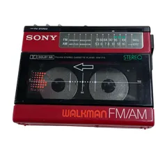 SONY ウォークマンカセット WM-F15 赤色 ジャンク品 SONY ウォークマンカセット WM-F15 赤色 ジャンク品