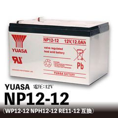 YUASA NP12-12【互換 WP12-12 NPH12-12 RE11-12 PE12V12F2】発電機 溶接機 小型制御弁式鉛蓄電池 12V ユアサ