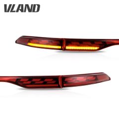 VLAND 80系 ハリアー ハリアーハイブリッド LEDテールランプ 流れるウインカー オープニング機能搭載切替可能 カスタム ドレスアップ シーケンシャル(レッド)