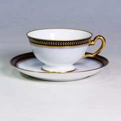 大倉陶園 ゴールドウイング ティーカップ＆ソーサー 瑠璃 コバルト 紺 ネイビー