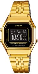 CASIO　 LA-680WGA-1B　腕時計 レディース ブラック ゴールド　並行輸入品