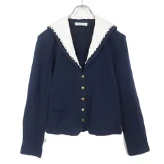 希少✨KANEKO ISAO カーディガン アーガイル 立体 モチーフ リボン