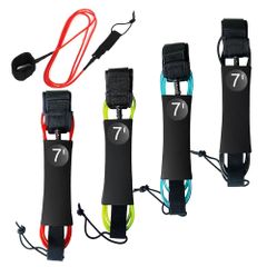 SALUDABLE リーシュコード 7ft 7mm サップ サーフィン サーフボード コード sup (ブルー)