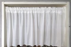 【カフェカーテン (M127)・日本製】防炎 紫外線(UV)カット ミラーレース 幅140cmX丈50cm