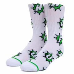 HUF Infinity Jewel Socks White 靴下 ソックス 送料無料のサムネイル