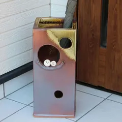 信楽焼 陶器 やきもの 壷 玄関 傘入れ 正角ペアふくろう kt-0314