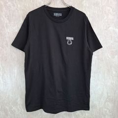 GU ジーユー NIRVANA ニルヴァーナ バンド ロゴ刺繍 ワンポイント ビッグシルエット ブラック　黒 Tシャツ
