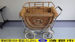 【現地引き取りのみ　リユース品】乳母車（R7－227）汚れ、サビ、キズあり
