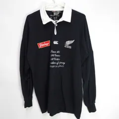 【ニュージーランド製】 カンタベリー ラガーシャツ オールブラックス Mサイズ