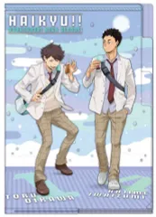 【中古】クリアファイル 及川＆岩泉(下校) 3ポケットクリアファイル 「ハイキュー!!」