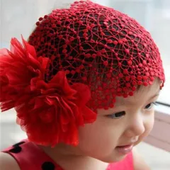 赤ちゃん女の子レース花ベビーヘッドバンドヘアバンド花冠 ヘアリボンヘッドドレス