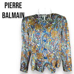 ピエールバルマン PIERRE BALMAIN ヴィンテージ ブラウス 花柄 PIERRE BALMAIN ピエールバルマン 昭和レトロ 花柄 プリント ブラウス