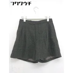 ◇ URBAN RESEARCH DOORS チェック タック ショート パンツ サイズ36 カーキ ブラック レディース  【中古】 【1108270000634】のサムネイル