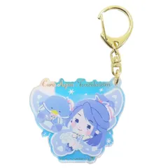【メール便】Yes！ プリキュア5 GoGo！xサンリオキャラクターズ キーリング オーロラアクリルキーホルダー キュアアクアxタキシードサム バンダイ プレゼント キャラクター グッズ 