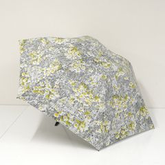 折りたたみ日傘 JILL STUART ジルスチュアート USED美品 晴雨兼用 アブストラクトフラワー柄 花柄 イエロー系 ブランド 軽量 50cm FA9083