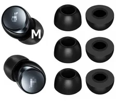【ブラック 装着感向上 フィット感 Mサイズ 遮音性 Case the in Fit 記憶フォームイヤーチップ ウレタン製イヤーピース 3ペア】 X10用 Sport Soundcore Soundcore Soundcore A40用 Space (214Sのサムネイル