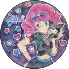 【中古】バッジ・ビンズ 桜庭ローラ×クロミ 「アイカツスターズ!×サンリオキャラクターズ トレーディングホログラム缶バッジ(57mm) 01.コラボイラスト(等身)」