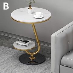 コーヒーテーブル カフェテーブル ベッドサイドテーブル ソファテーブル サイドテーブル スレート天板 北欧 シンプル モダン おしゃれ 円形 インテリア コンパクト リビング 寝室 書斎 ホワイト ブラック