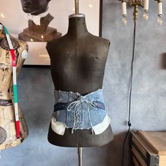 SANSeLF サンセルフ denim waist belt デニムウエストベルト Sサイズ
