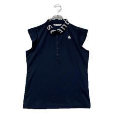 coco 中古 アールエルエックス ラルフローレン RLX RALPH LAUREN レディース 半袖ポロシャツ S 青系 ブルー系 総柄 中古 レディース アールエルエックス ラルフローレン RLX RALPH