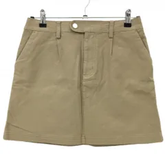 【美品】アディダス スカート ライトブラウン 英字地模様 バックロゴ レディース M/M ゴルフウェア adidas