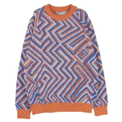 MARC JACOBS マークジェイコブス 14SS S84GU0011 Printed Knit Sweater プリンテッド ニット セーター オレンジ系 L【中古】のサムネイル