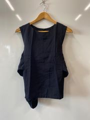 ａ87⚫︎ミスティウーマン⚫︎ノースリーブ⚫︎リボン⚫︎ブラウス⚫︎シャツ⚫︎size F⚫︎濃紺