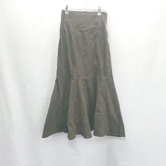 ◇ one after another NICE CLAUP ロング丈 フレア スカート サイズM ブラウン レディース E  【1406050088637】