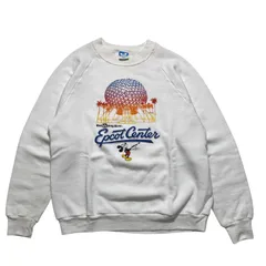 80's Walt Disney Productions Epcot Center スウェット オフホワイト USA製 ディズニー キャラクターファッション ミッキーマウス スウェット トレーナー