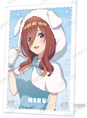 【中古】アクリルスタンド・アクリルパネル 中野三玖 描き下ろし 動物もこもこ着ぐるみver. ダブルアクリルパネル 「映画 五等分の花嫁」