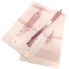 京やQ693 正絹 和装小物2点セット 帯揚げ帯締めセット 正絹帯揚げ 正絹帯締め 絹100％ 袷・単衣用 着物小物 ちりめん　地紋入り 特選金銀糸　桜文様　手組紐 高麗組 フォーマル～カジュアルまで 振袖訪問着附下小紋紬江戸小紋色無地などに