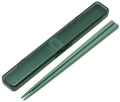 【人気商品】箸 スケーター(Skater) 箸箱 セット セージグリーン 18cm 抗菌 大人用 日本製 ABC3AG-A
