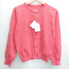 ◇ ⊇ ◎●未使用● ViS ビス 長袖 カーディガン サイズM ピンク系 レディース E  【1502060034555】