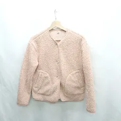 ◇ ⊇ UNIQLO ユニクロ 長袖 ボアジャケット サイズM ピンク レディース E  【1501230047708】