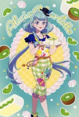 【中古】ポストカード アリシア・シャーロット(描きおろしver.) 限定ポストカード 「アイカツフレンズ!×motto cafe」 カフェ＆グッズ共通特典