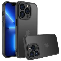 iPhone 13 Pro ケース iphone ケース iPhone 13 Pro ケース スマホカバー 耐衝撃 指紋防止 滑り止め マット半透明 黄ばみなし レンズ保護 米軍MIL規格アイフォン 13 Pro 用カバー インチ PinLiSheng ( 1