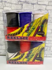 【L5-77】◇ Craft County Primary REXLACE 6 pack 50yd   プラスチッククラフトレース45m6巻セット  2点セット