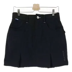 サイズ：L FILA GOLF フィラゴルフ  裏起毛 インナー付 ストレッチスカート  ブラック系 [240101542837] ゴルフウェア レディース ストスト