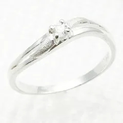 レディースリング シルバー925製 ピンキー 1粒キュービックジルコニア カーブラインリング シンプル マットポイント ダブルライン メール便 送料無料 秋冬 大人気